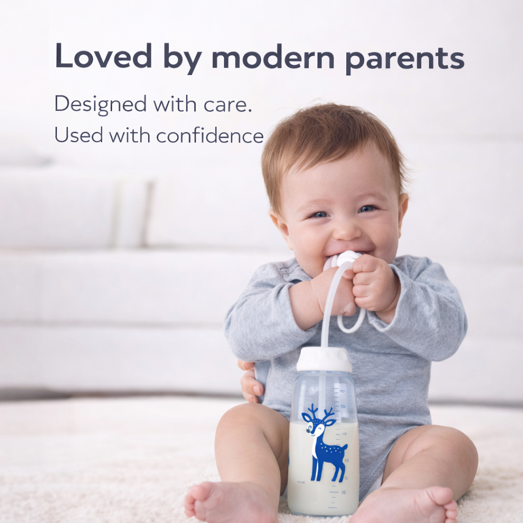 Hands-Free Baby Bottle