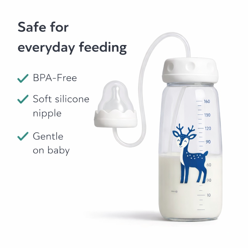Hands-Free Baby Bottle