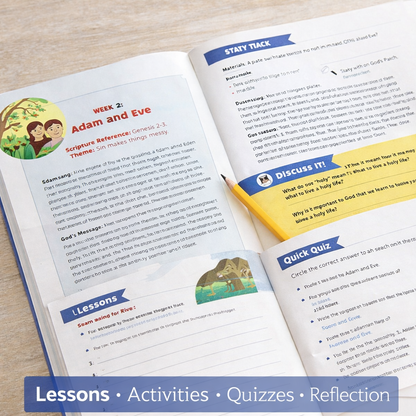 Bible Study - 52 Week Bible Workbook for Kids