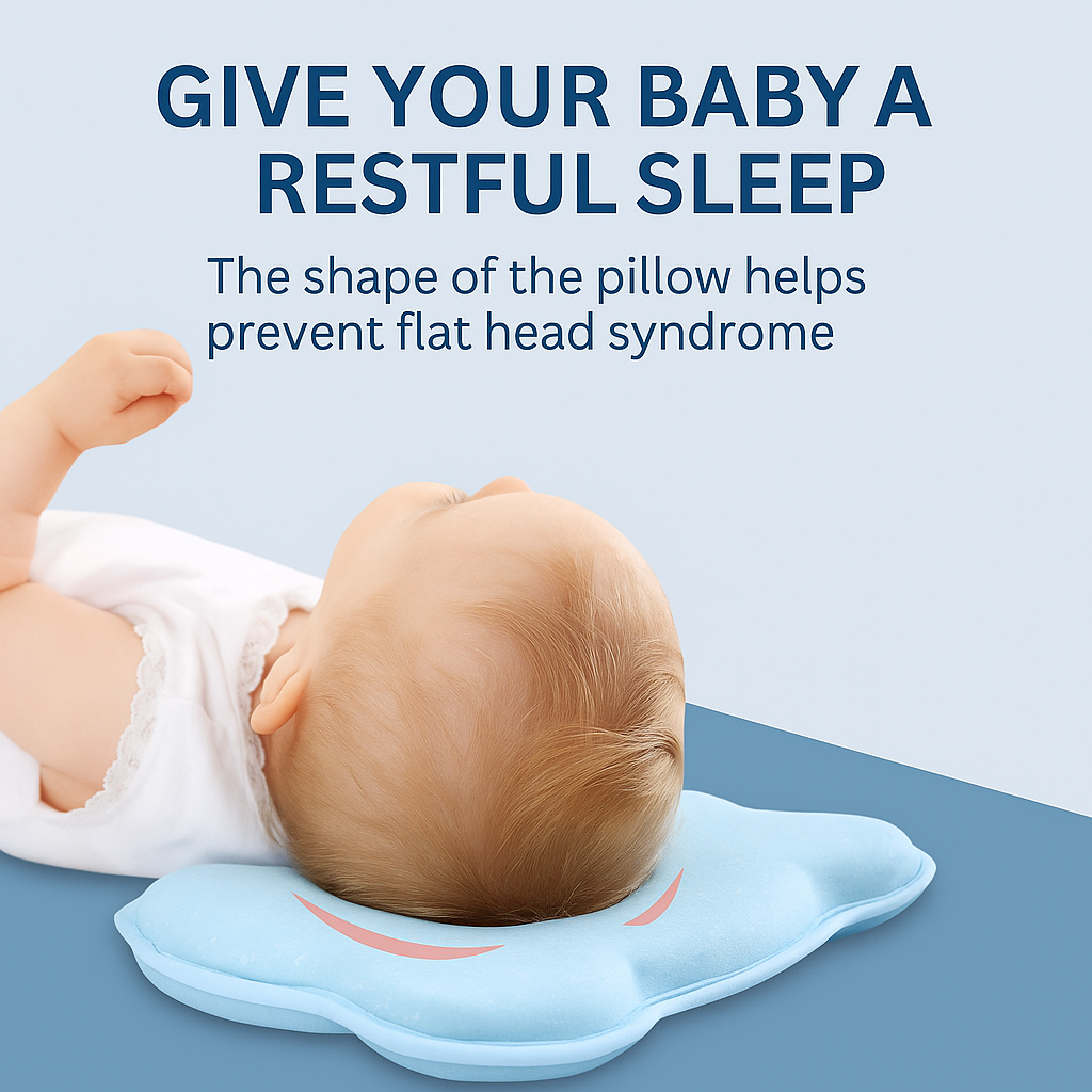 Anti flat baby pillow