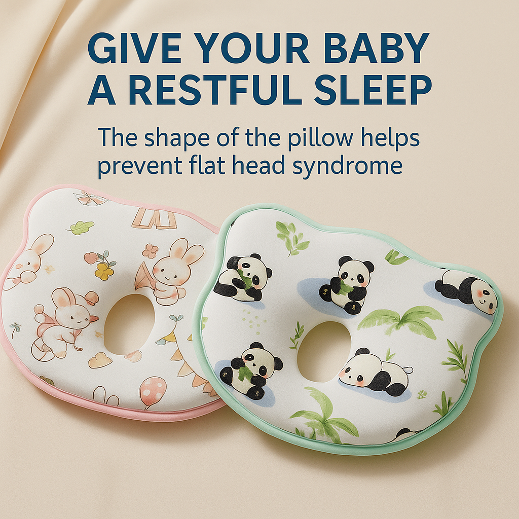 Anti flat baby pillow